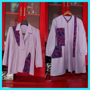 Blazer & Outer dengan Kombinasi Batik Bekasi Kota