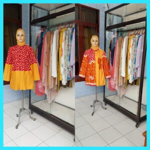 Outer Kombinasi Batik Bekasi motif Garuda & Kopi