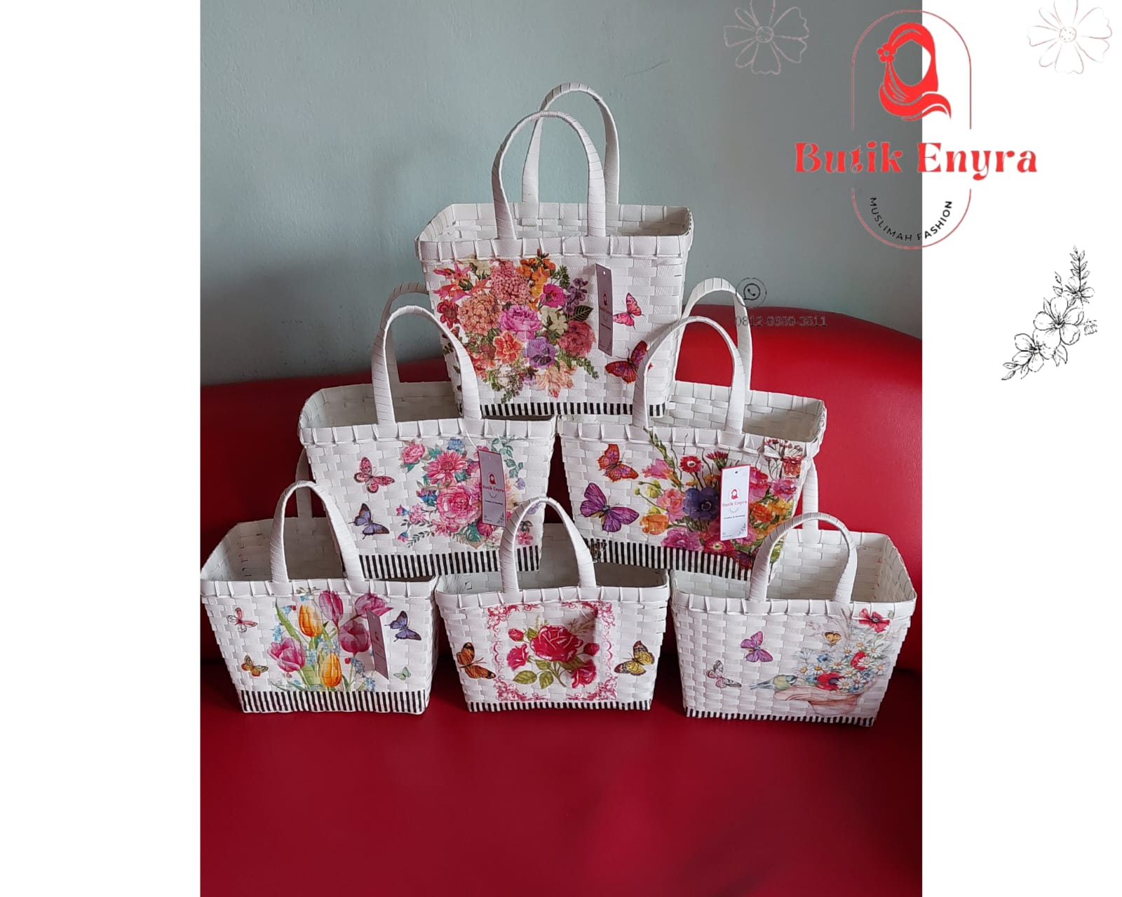 Tas Kotak anyam mini By Butik Enyra